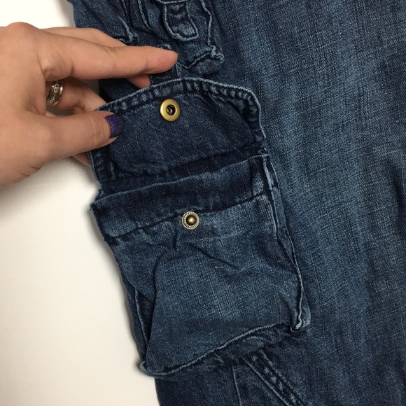 Ralph Lauren Crop Cargo Jeans w/Pockets GALORE! - Picture 5 of 13